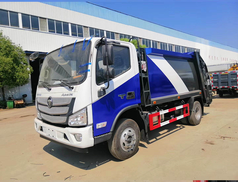 耀邦环境,压缩垃圾车,福田环卫车,国六福田奥玲6方压缩垃圾车